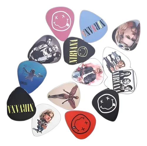 14 Palhetas Personalizadas   Kurt Cobain   &   N I R V A N A