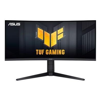Monitor Gamer Curvo ASUS TUF 34", WQHD, 180Hz, 1ms, FreeSync, Altura Ajustável, Som Integrado - VG34VQL3A