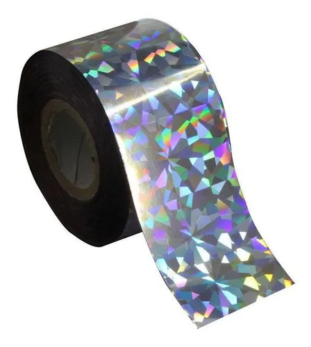 Foil Glitter Prata - Americano - 30 Cm Largura 10 Metros