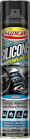 Luxcar Silicone Spray Lavanda 300 ml – Protetor e Lubrificante Perfumado