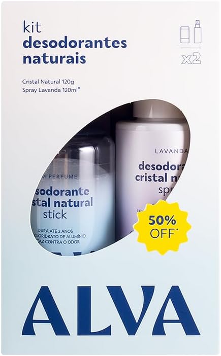 Alva Kit Desodorante Natural - 120g/120ml