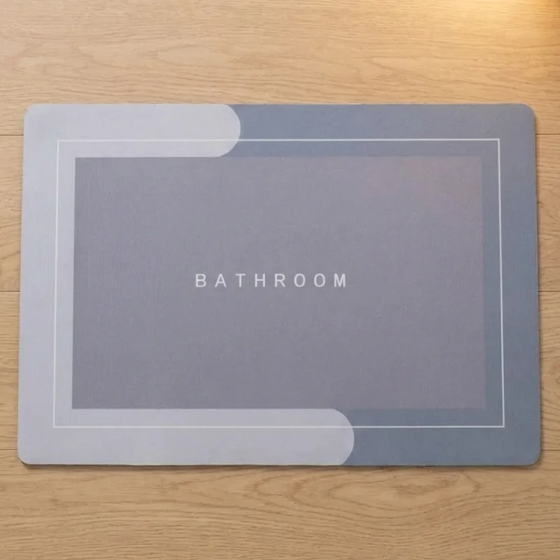 Tapete De Banheiro  Absorve Água Antiderrapante Secagem Rápida 38x58cm