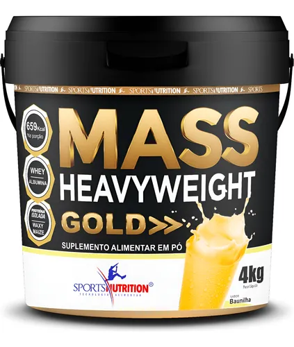 Potão Hipercalórico Mass Heavyweight Com Whey Isolado - 4kg