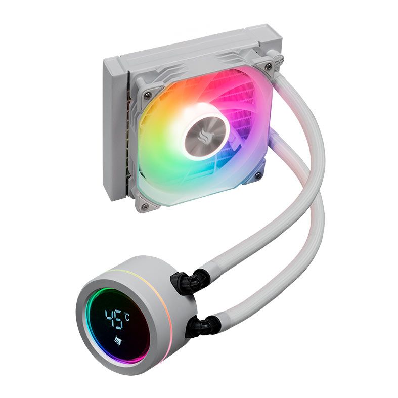 Water Cooler Pichau Aqua 120X, ARGB, 120mm, Branco, PCH-AQA120X-WH01