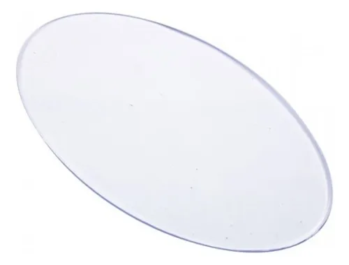 Base Acrílica Oval 8x5 Transp 200 Peças Artesanato Biscuit