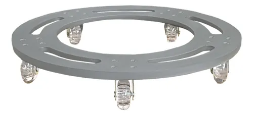 Suporte Base Com Roda Silicone Gel Aluminio Redondo R 35x35