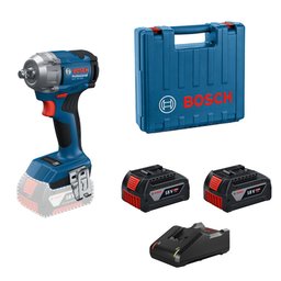 Chave de impacto 1/2Pol. GDS 18V-350 com 2 Baterias 18V e Maleta BOSCH-06019M50E1-000