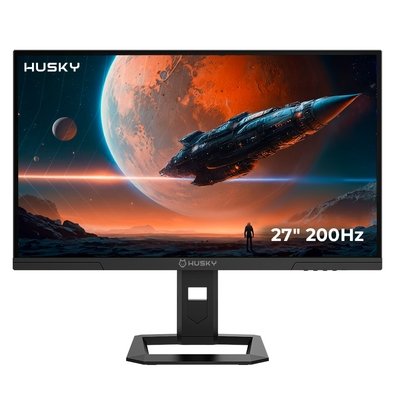Monitor Gamer Husky Boreal 27", QHD, 200Hz, 1ms, IPS, Adaptive Sync, HDR400, Ajuste de Altura, DisplayPort e HDMI - HMG00827PT