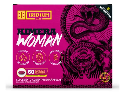 Kimera Woman 60 Caps Termogênico Feminino Iridium Labs Sabor Sem sabor