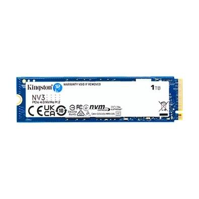 SSD Kingston NV3, 1 TB, M.2 2280, PCIe 4.0 x4, NVMe, Leitura: 6000 MB/s, Gravação: 4000 MB/s, Azul - SNV3S/1000G