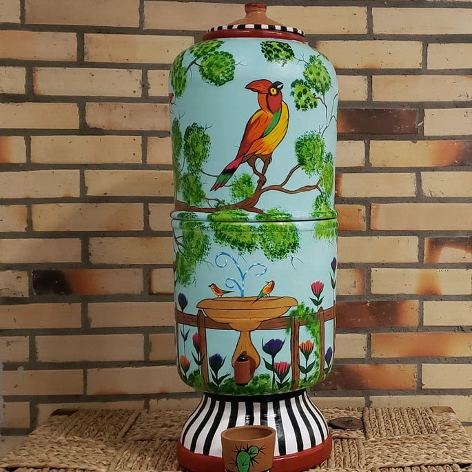 Filtro de Barro -2 Velas - 8litros-pássaros