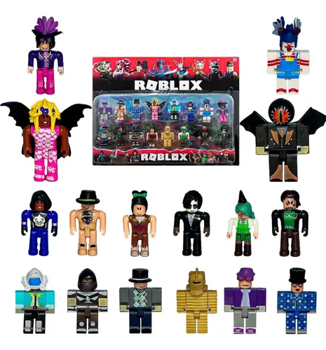 Kit 16 Bonecos Roblox Articulado Brinquedo Personagens