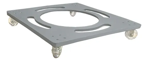 Base Suporte Aluminio Vaso Planta Roda Anti Risco Q 35x35