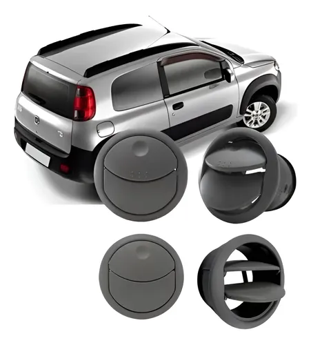 4 Difusor De Ar Central E Lateral Cinza Uno Way Vivace 10/16