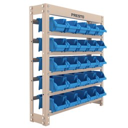 Kit Estante Gaveteiro com 25 Gavetas Nr. 3 Azul PRESTO-43002