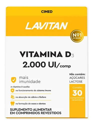 Lavitan Vitamina D 2000ui 30 Cápsulas