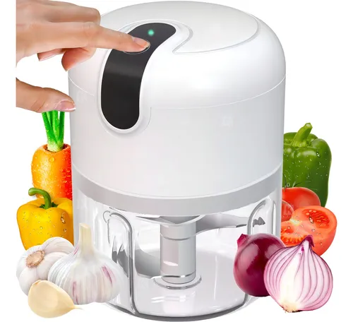 Mini Processador Moedor De Alimentos 250mL 3 Lâminas usb potente alho cebola cor sortidos