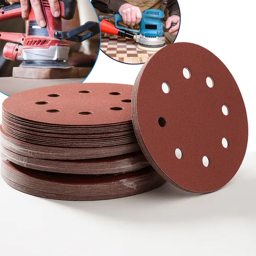 Kit 50 Disco Lixa 125mm 40 60 80 100 120 Lixadeira Orbital