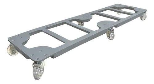 Suporte Base De Aluminio Floreira C/ Roda Silicone Gel 88x25