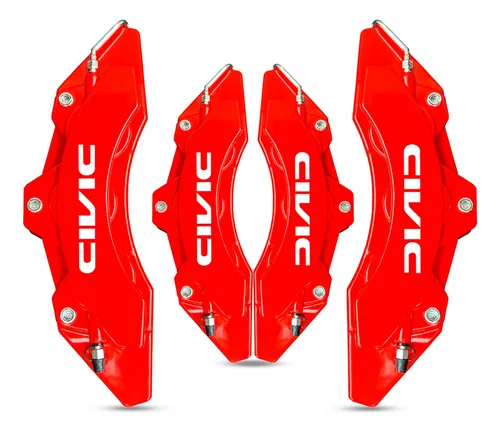 Capa De Pinça De Freio 4 Pç Compatível Civic 2017 A 2020