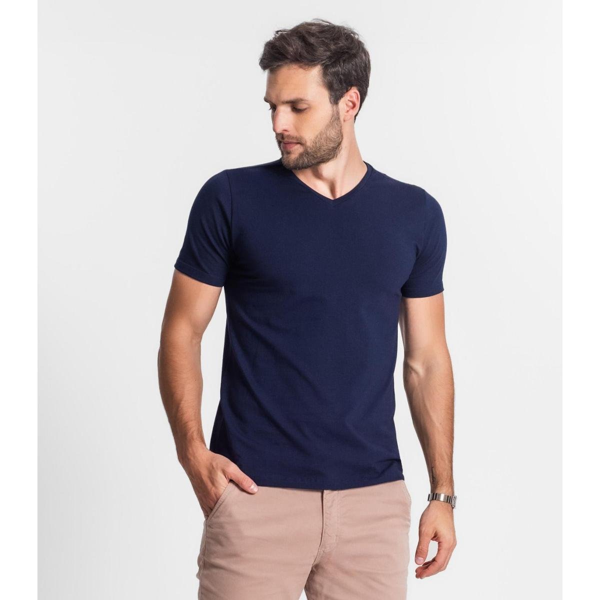 Camiseta Masculina Diametro - Azul