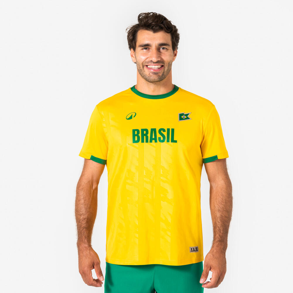 Camisa Masculina de Futebol Torcedor Brasil Kipsta Amarela