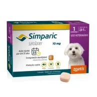 Antipulgas Simparic 10mg para Cães 2,6 a 5kg 3 comprimidos