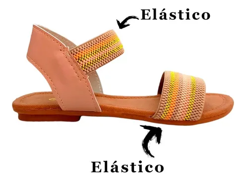 Sandalia Feminina Elástico Ortopédica Anatômica Papete Moda