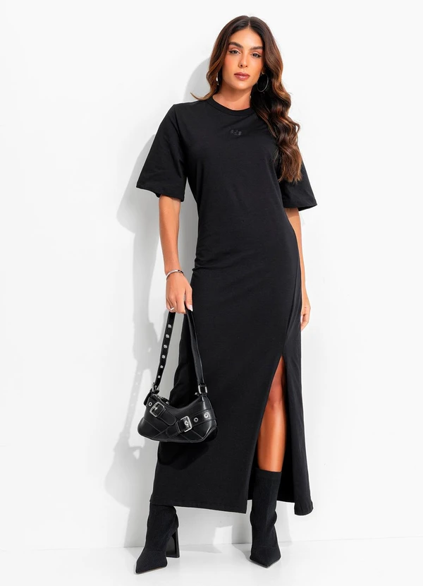 Colcci - Vestido em Malha Preto