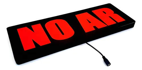 Luminoso Led No Ar Stúdio Rádio Televisão Placa Luminnosa