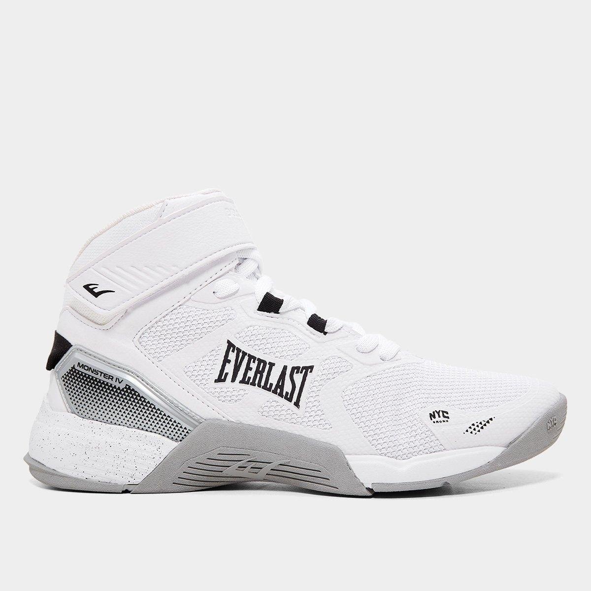Tênis Everlast Cano Médio Monster 4 - Branco+Cinza