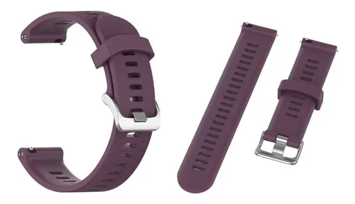 Pulseira Silicone Compativel Para Forerunner 645 Music Lilas