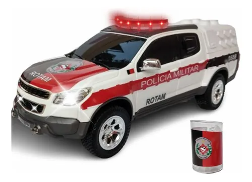 Miniatura Viatura Paraiba Pmpb S10 Giroflex Sirene Strobo