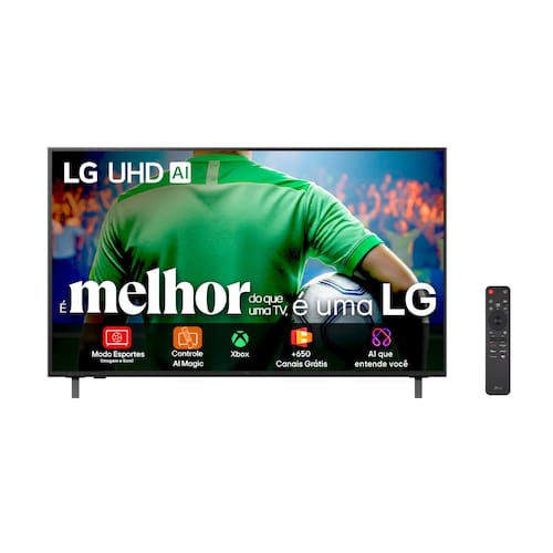 Smart TV 4K 50" LG Ultra HD 50UA8550PSA com Processador a7 Gen8 AI, Otimizador de Jogos, Wi-Fi, Bluetooth, webOS 25 e Controle Smart Magic
