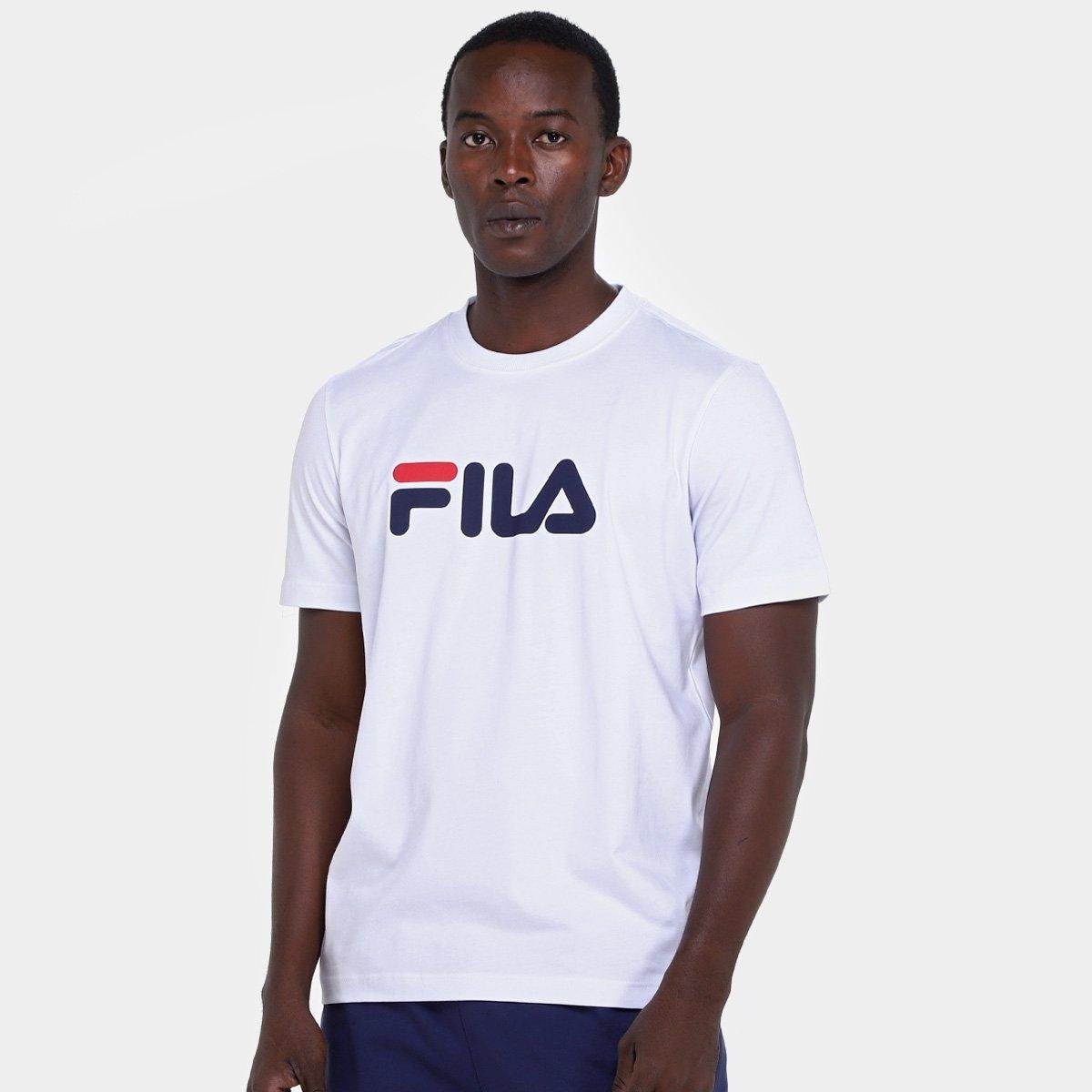 Camiseta Fila Letter Masculina - Branco