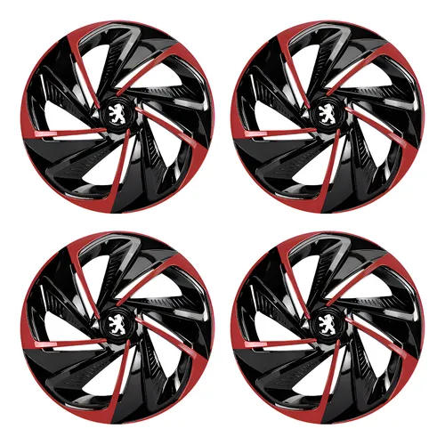 Jg Carlota 14 Peugeot 206 207 306 307 Preta Vermelha Nitro