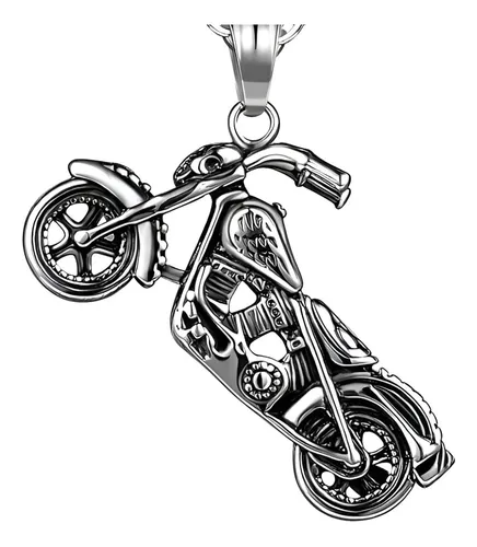 Colar Corrente Moto Rock Motociclista Aço