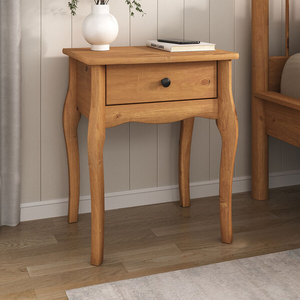 Mesa De Cabeceira Provençal 1 Gaveta Telescopica Freijo Leone