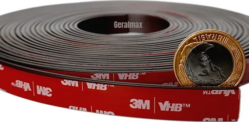 Imã Flexível Fita Imã Perfil Magnético Artesanato 3 Metros