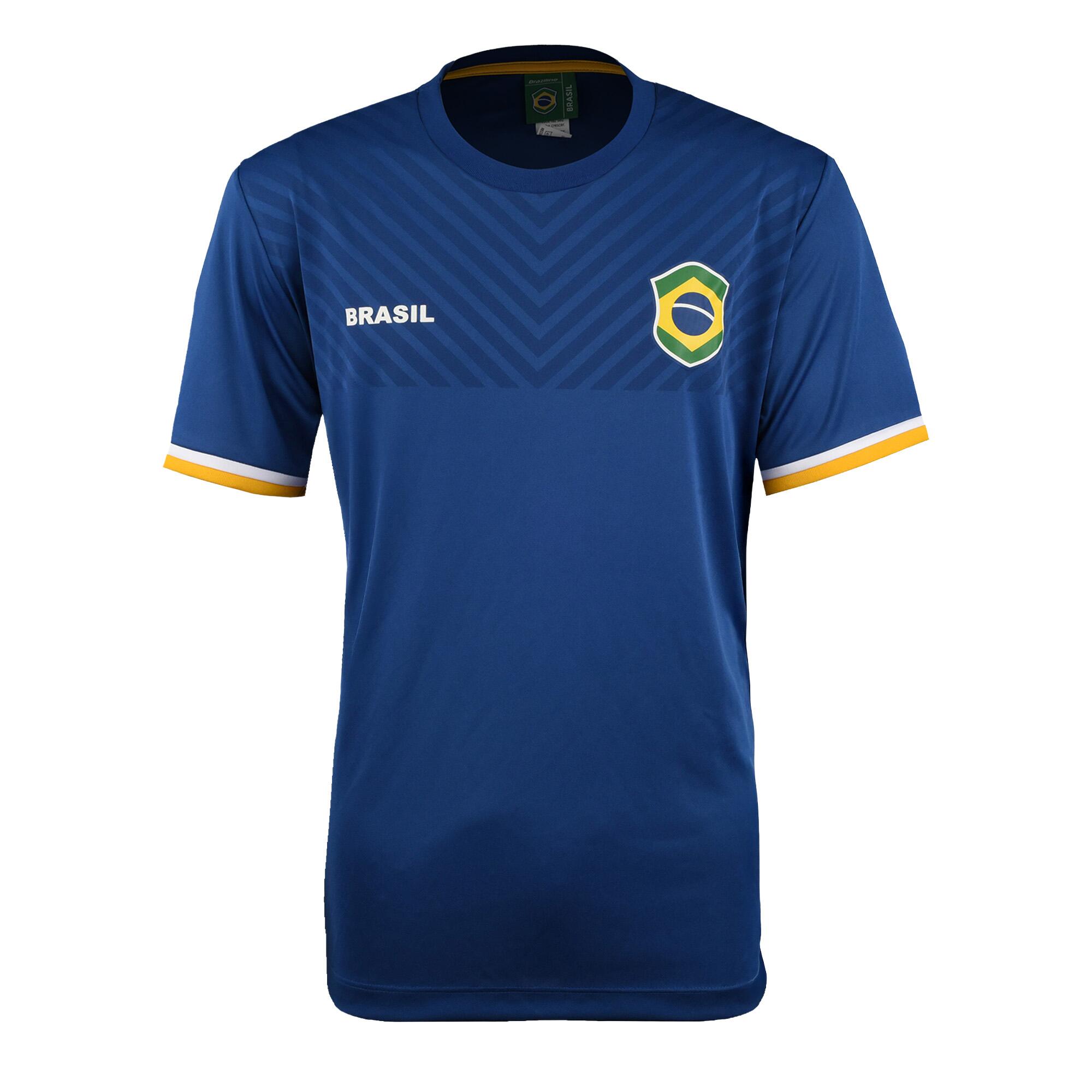 Camisa Masculina de Futebol Brasil Copa 26 Braziline Azul