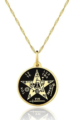 Pingente Estrela Pentagrama Folheado A Ouro - Místico Gnose