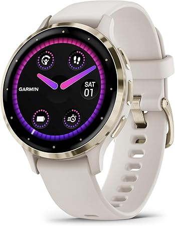 Garmin Relógio Venu 3s Cool Mint 41mm com Monitor Cardíaco de Pulso e GPS