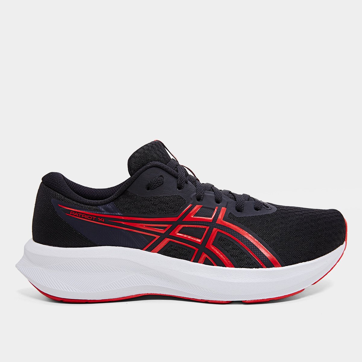 Tênis Asics Patriot 14 Masculino - Preto+Vermelho