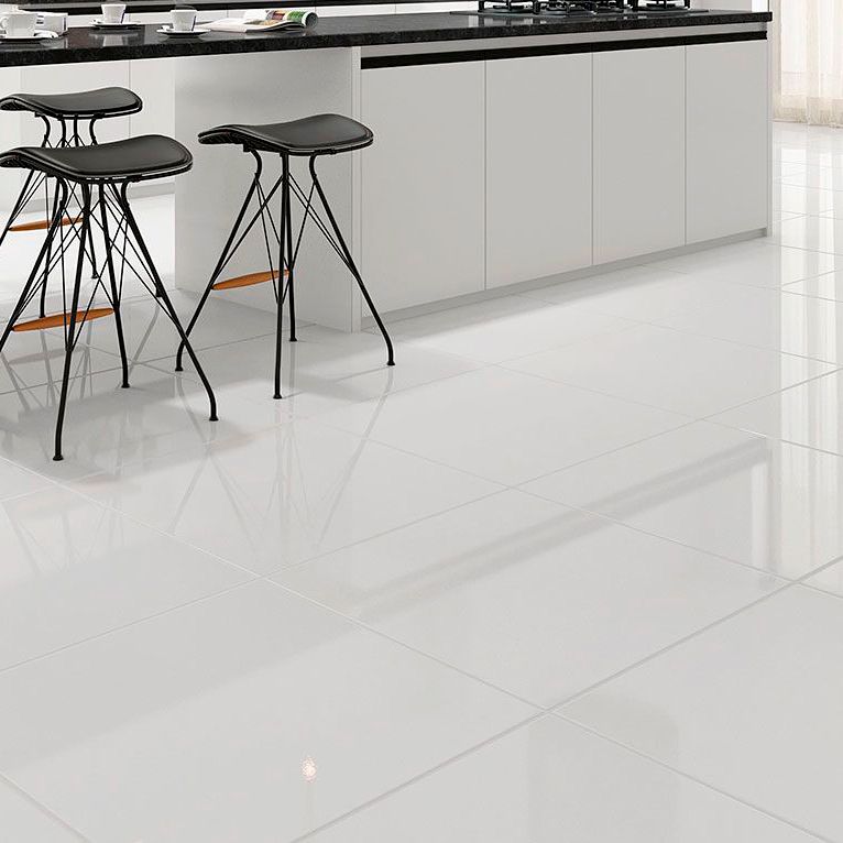 Piso Brilhante 61x61cm Caixa 2,23m² Branco