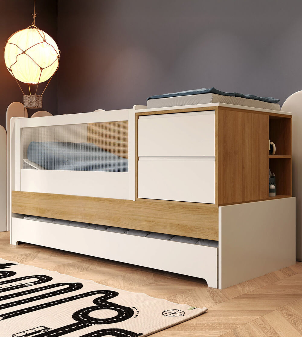 Berço Cama Multifuncional 7 em 1 Sol e Mar Divicar