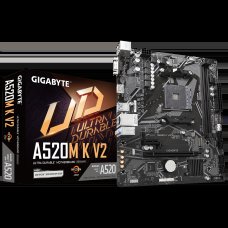 Placa Mãe Gigabyte A520M K V2, Chipset A520, AMD AM4, MATX, DDR4