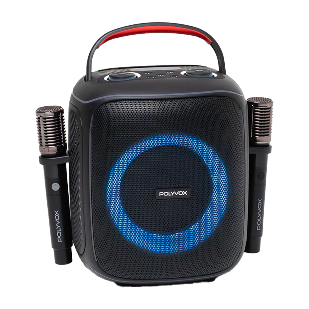 Caixa de Som Portátil Polyvox XK-1 Bluetooth com 2 Microfones