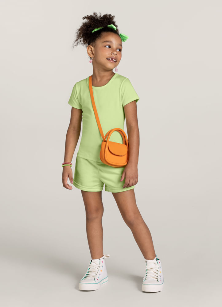 Blusa Infantil Menina Em Cotton Mundi