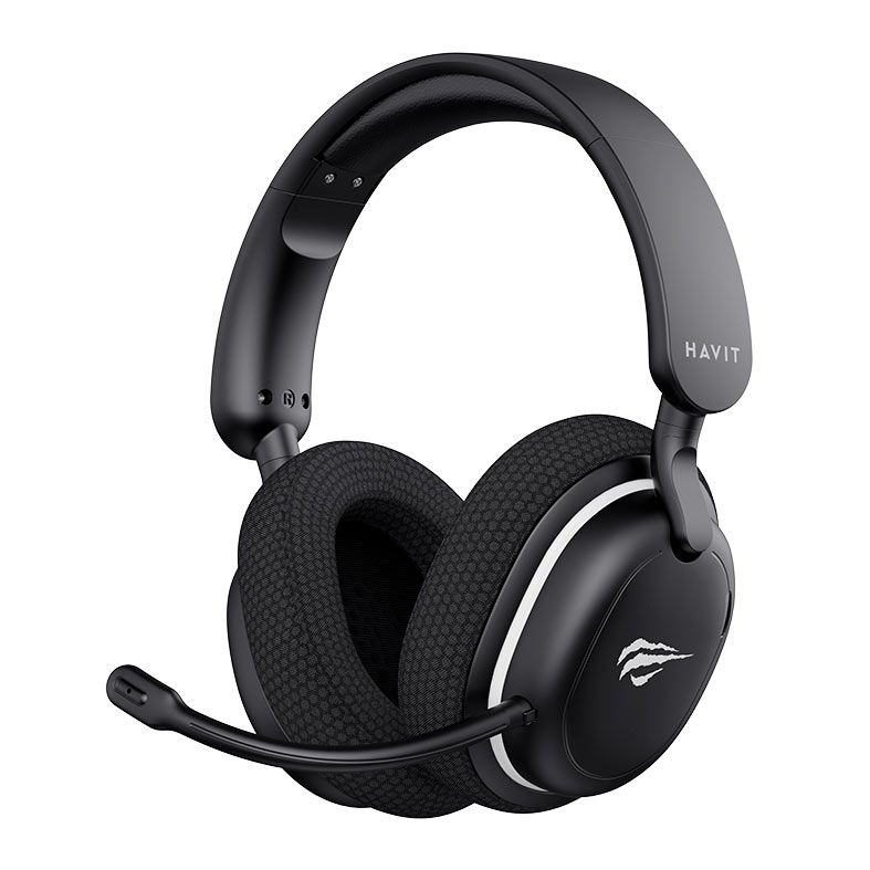 Headset Gamer Havit Fuxi H7SE, Drivers 40mm, Bluetooth, Preto e Branco, HVGMH-FUXI-H7SE-BW