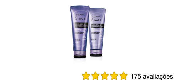 Combo Siàge Acelera o Crescimento: Shampoo 250ml + Condicionador 200ml